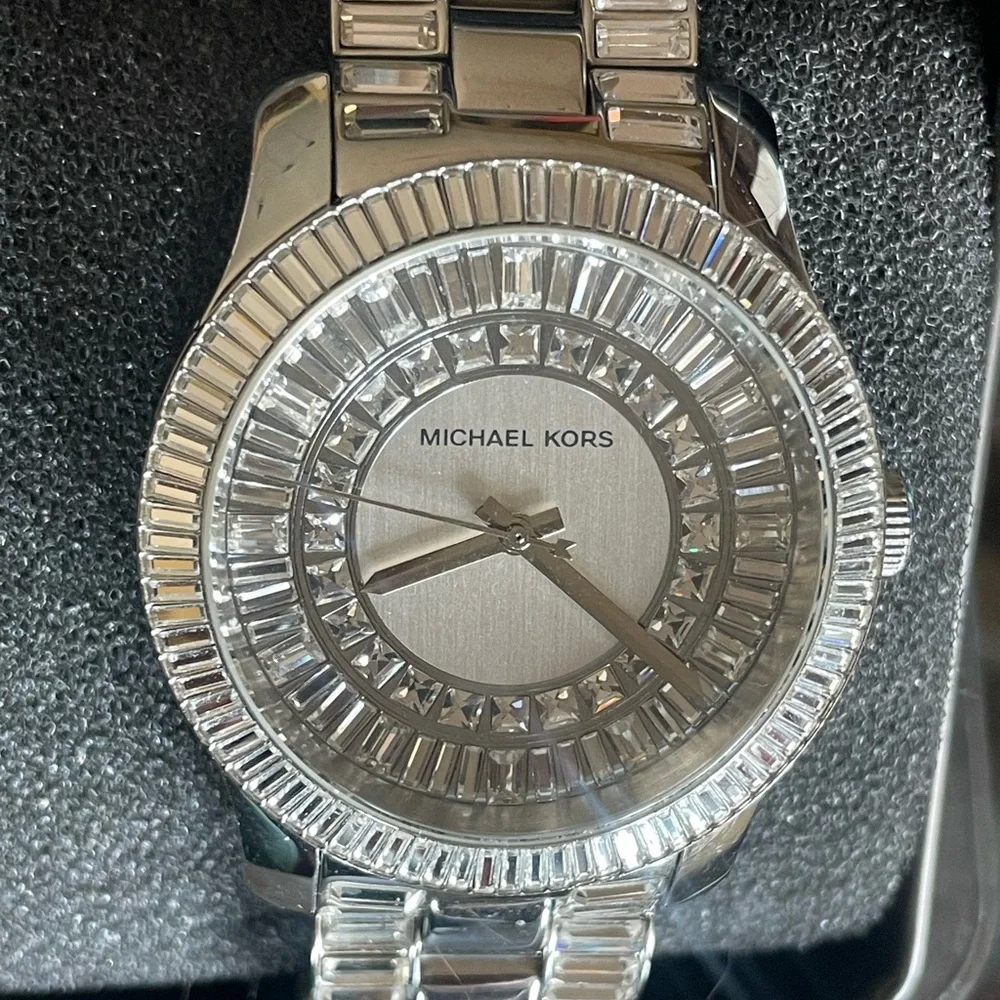 Michael Kors SS Runway Crystal-Embellished Watch MK5352 - Picture 7 of 8